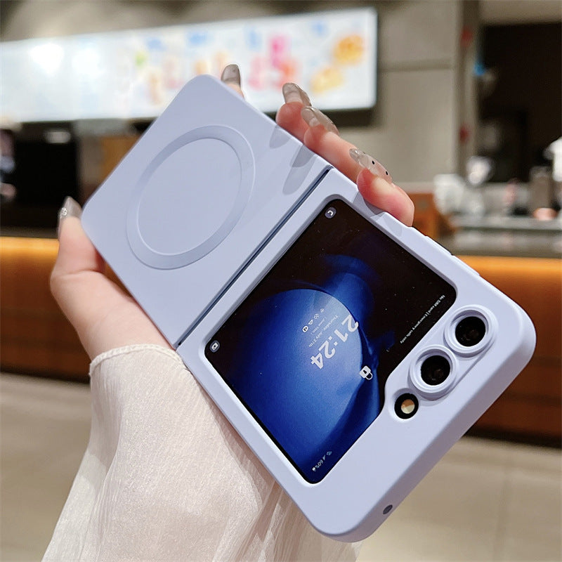 Samsung Flip series Liquid Stacked Silicone Magnetic Anti-Fall Protective Case (Exclusive)