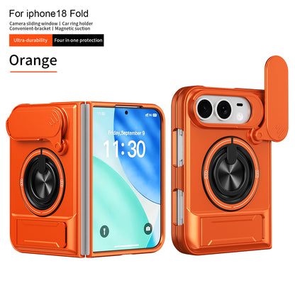 Apple iPhone Ultra Fold Shunjia sliding window Ultra stand, magnetic anti-drop phone case (Exclusive)
