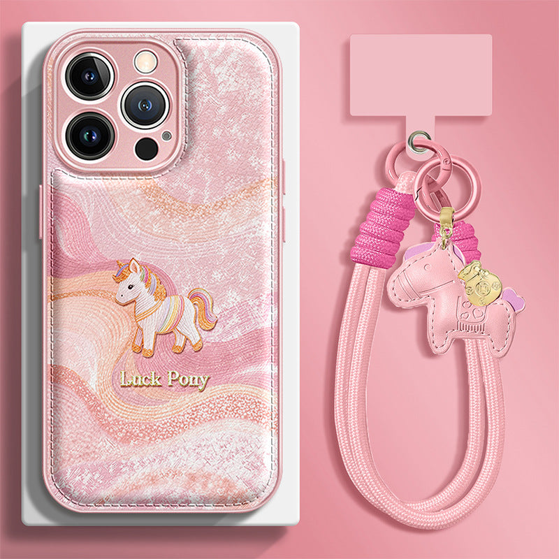 Apple Iphone Lucky Pony Air Cushion Lanyard Cover ( Exclusive )