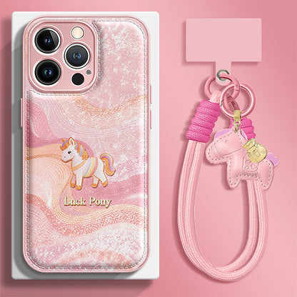 Apple Iphone Lucky Pony Air Cushion Lanyard Cover ( Exclusive )