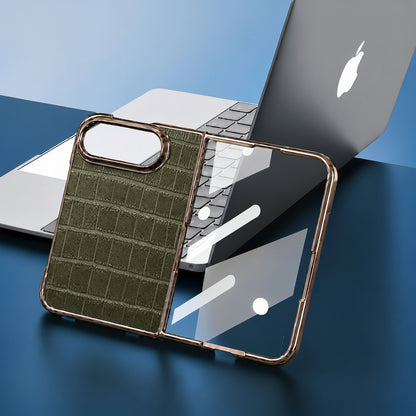 Apple Iphone Ultra Fold series Crocodile Pattern Foldable Phone Case (Exclusive)
