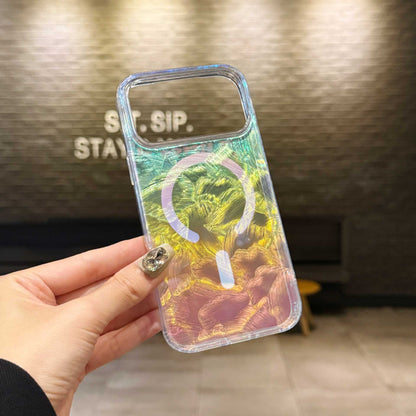 Apple Iphone Geometric Triangle Color-Plated Phone Case (Exclusive)