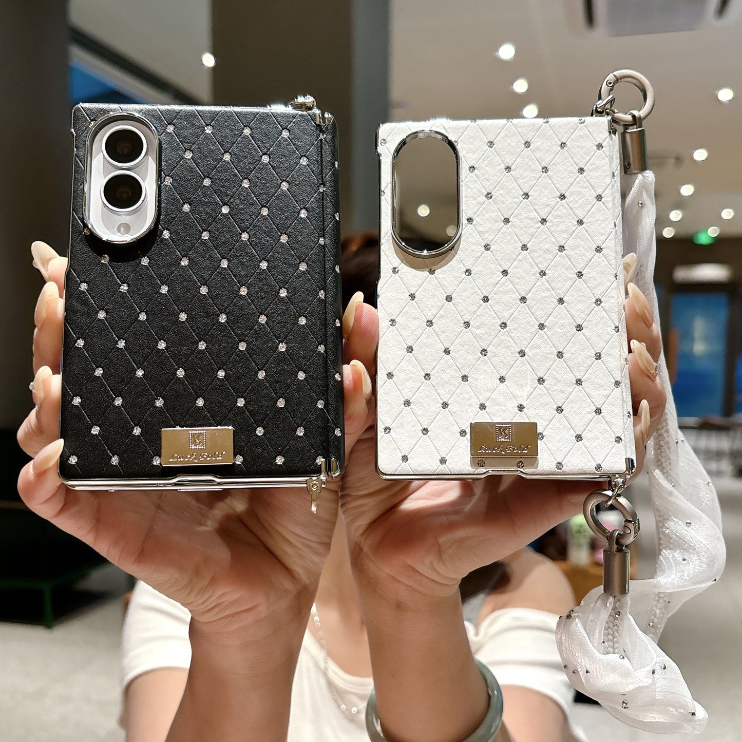 Samsung Z Fold Chanel-style  folding phone Case (Exclusive)