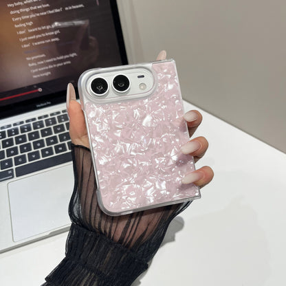 Apple Iphone Ultra IMD shell glacier texture mirror, foldable screen Case (Exclusive)