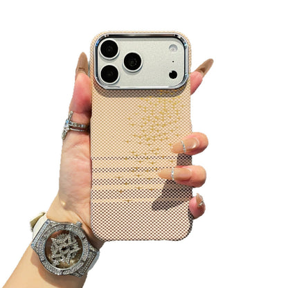 Apple Iphone Kevlar textured magnetic skin-feel frosted semi-enclosed protective case (Exclusive)