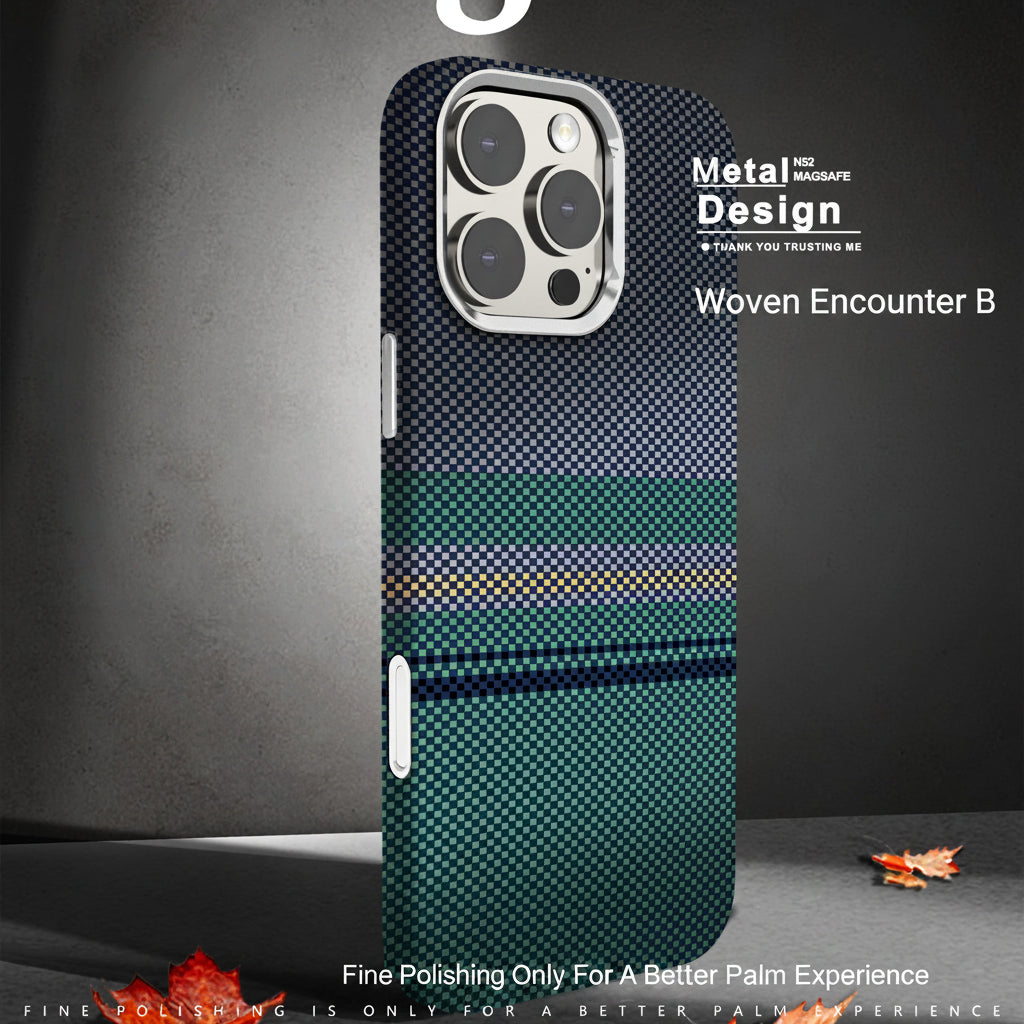 Apple iphone Carbon Fiber Pattern Kevlar Phone Case (Exclusive)