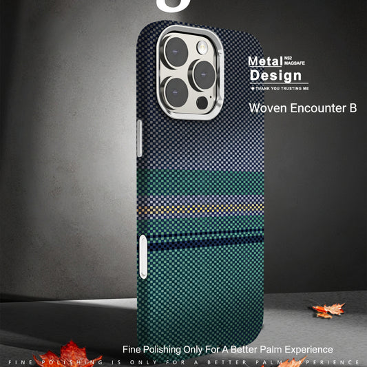 Apple iphone Carbon Fiber Pattern Kevlar Phone Case (Exclusive)