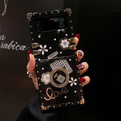 Samsung Flip Luxury Perfume Bottle Stand Foldable Anti-Drop Goddess Case (Exclusive)