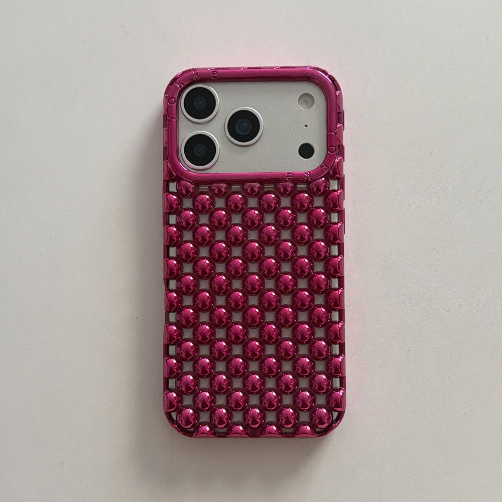 Apple Iphone Solid Color Pearl Creative Mobile Phone Case (Exclusive)
