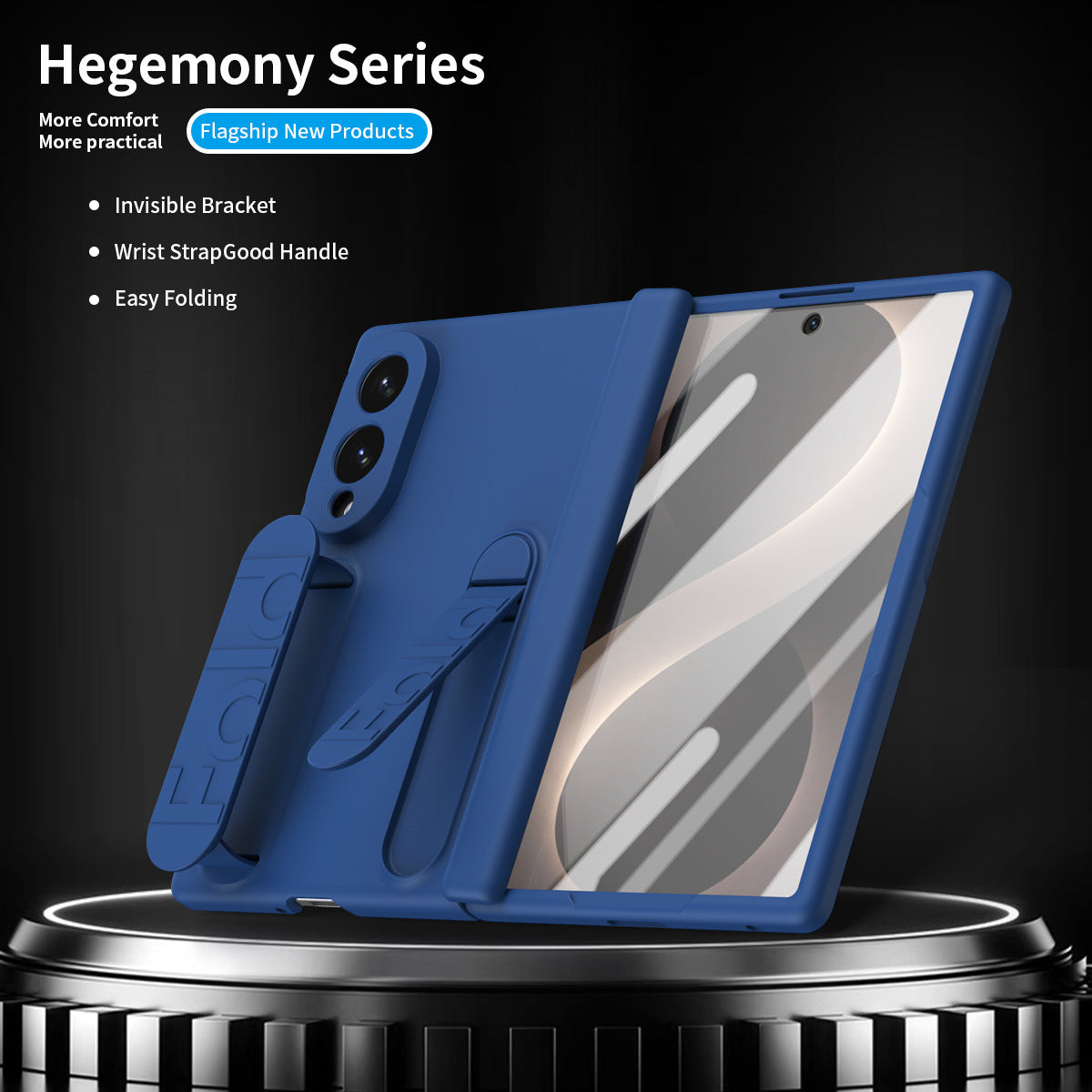 Samsung Fold Screen Wristband Stand Full-Cover Hinge Shell Film Case (Exclusive)