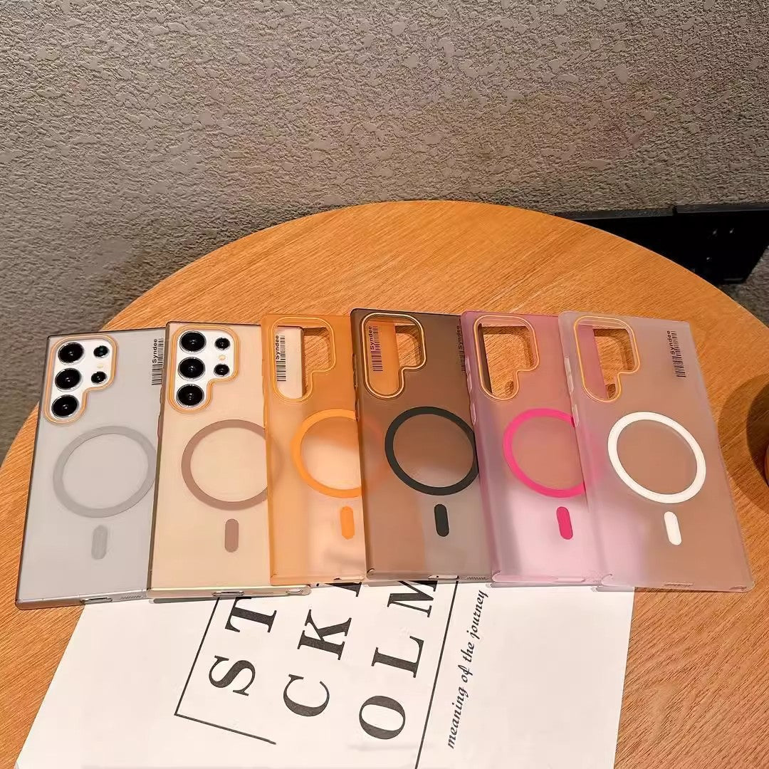 Samsung Ultra Series Soft Yarn Magnetic Absorption Suitable Semi- Trans Case