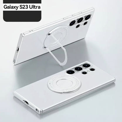 Samsung Ultra series Matte Invisible Pull-Rod Stand Magnetic Magsafe Hard Protective Case (Exclusive)