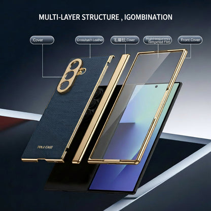 Samsung Fold & Flip series Desert Gold with Integrated Film and Hinge case (Exclusive)