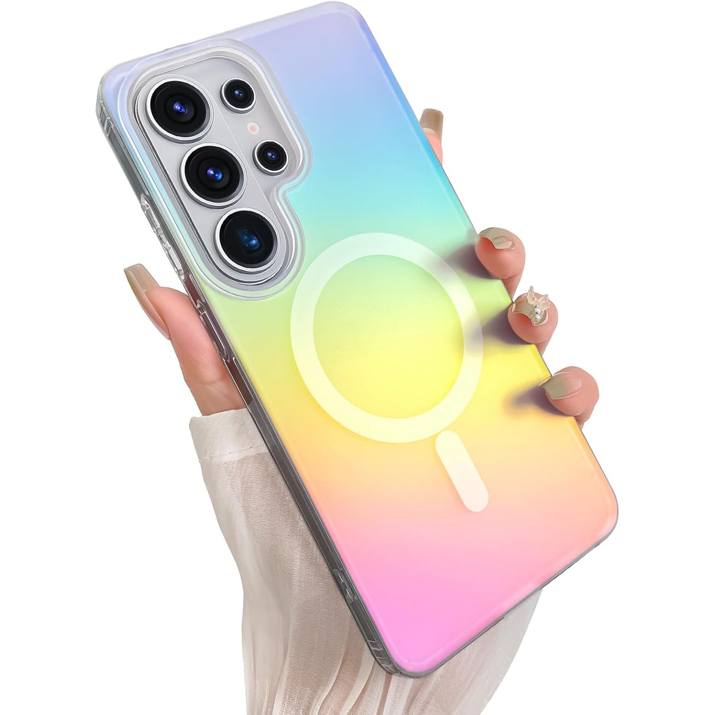 Samsung Ultra series Frosted Gradient Transparent Anti-Fall Protective Case (Exclusive)