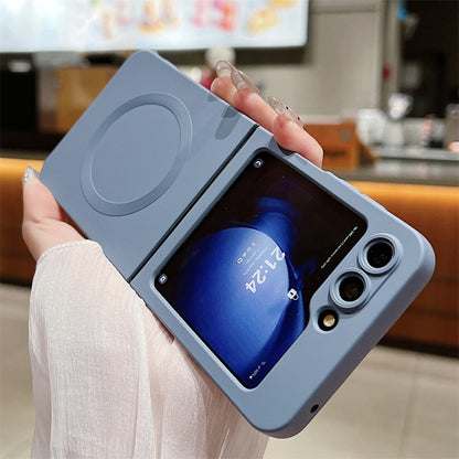 Samsung Flip series Liquid Stacked Silicone Magnetic Anti-Fall Protective Case (Exclusive)