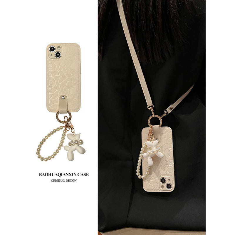 Apple Iphone series Camellia Puppy Pendant Suitable case (Exclusive)