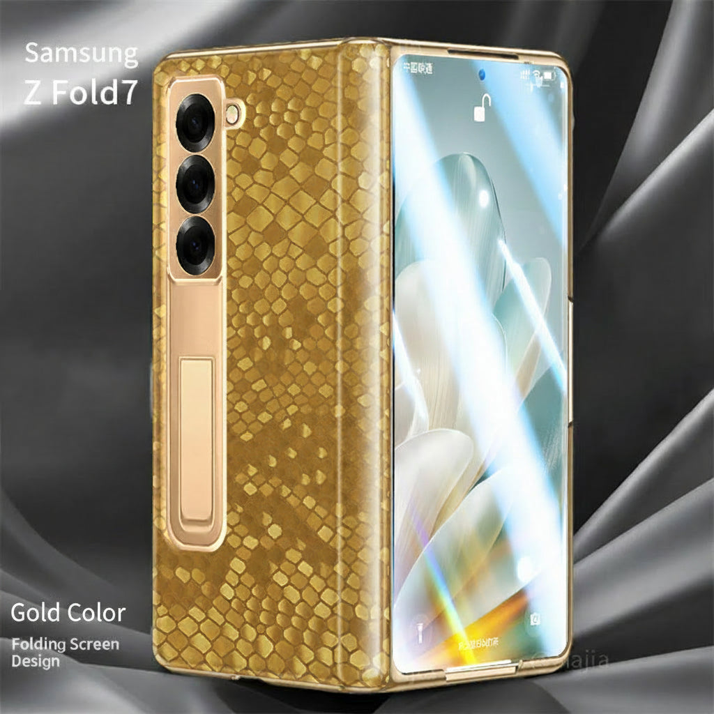 Samsung Fold series Electroplated Snake Pattern Case (Exclusive)