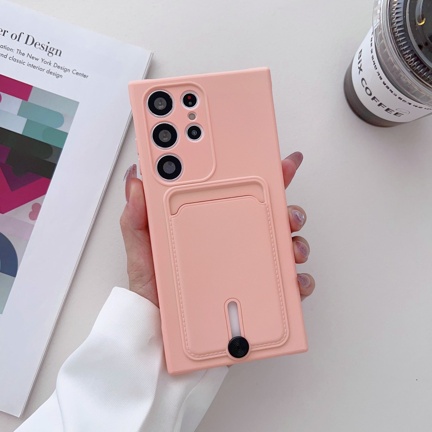 Samsung Ultra series Simple Solid Color Anti-Drop Card-Insert Soft Case (Exclusive)