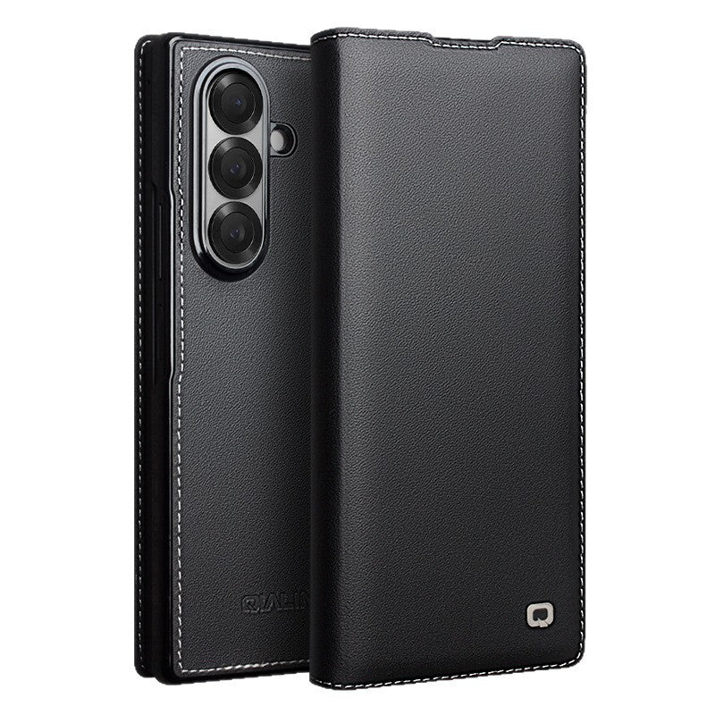 Samsung Fold Genuine leather Purely handmade Qiali Foldable Case (Exclusive)