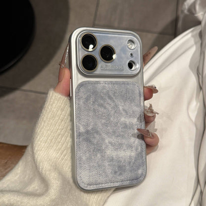Apple Iphone Denim Pattern Suitable Film for Autumn and Winter Case (Exclusive)