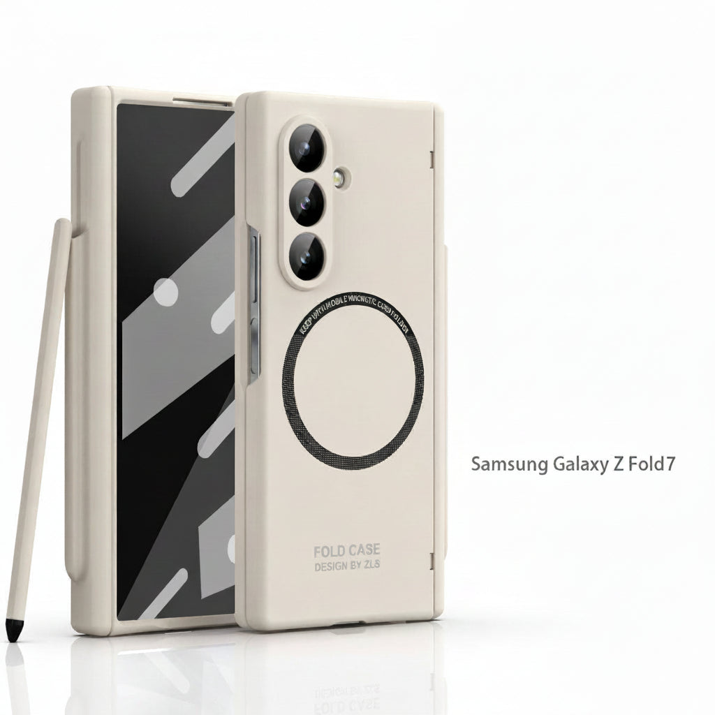 Samsung Fold series Extraordinary Magnetic Pen Slot Hinge All-Inclusive Protective Case (Exclusive)