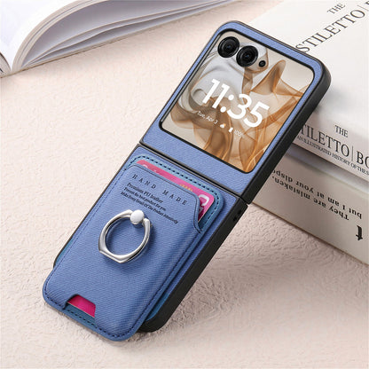 Samsung Z Flip Leather texture Pocket Case (Exclusive)