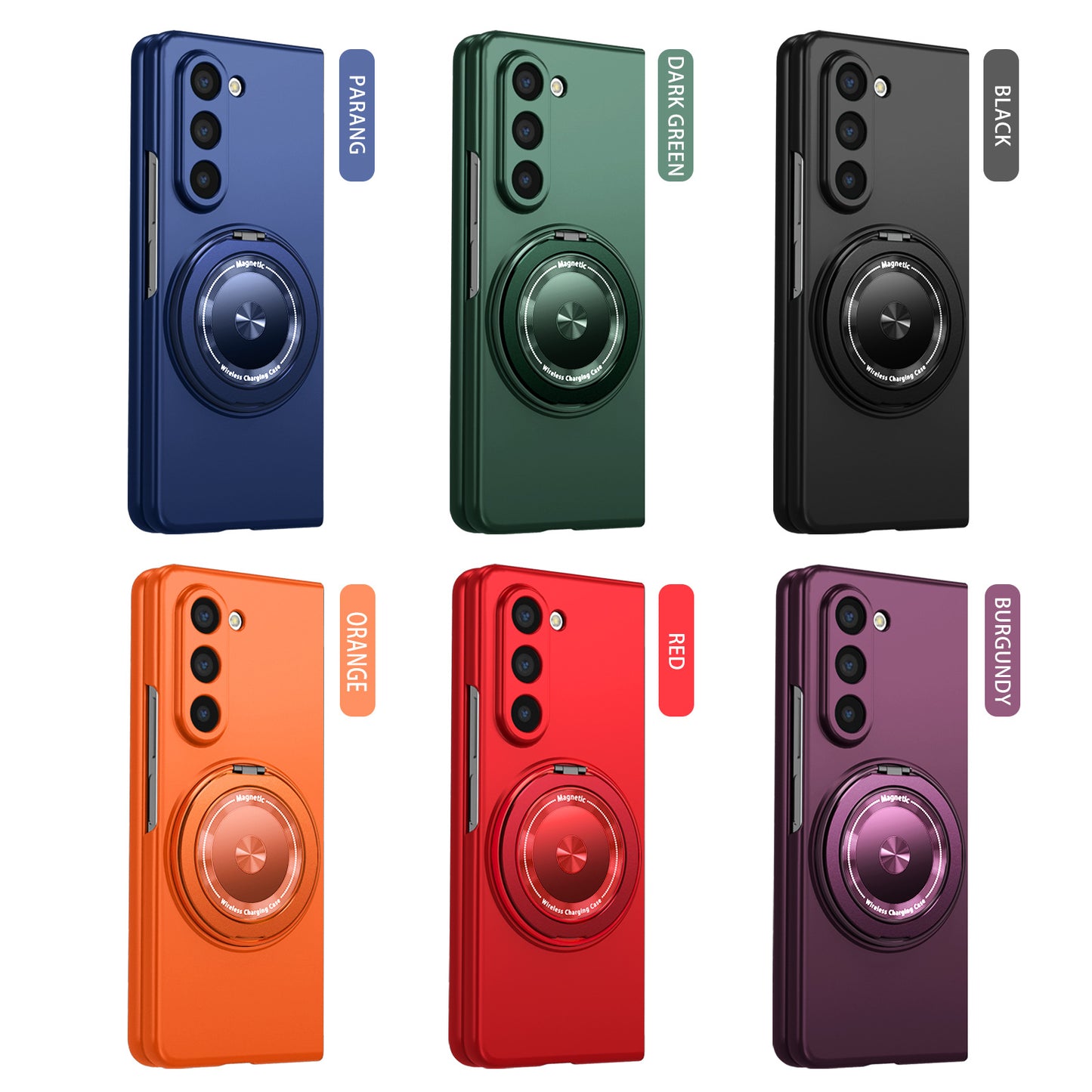 Samsung Fold & Flip Series Suitable Magnetic Rotating Stand Anti-Fall Phone Case (Exclusive)