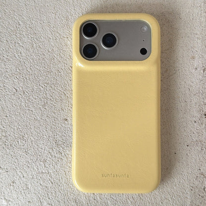 Apple Iphone Simple Solid Color Leather Texture Case (Exclusive)