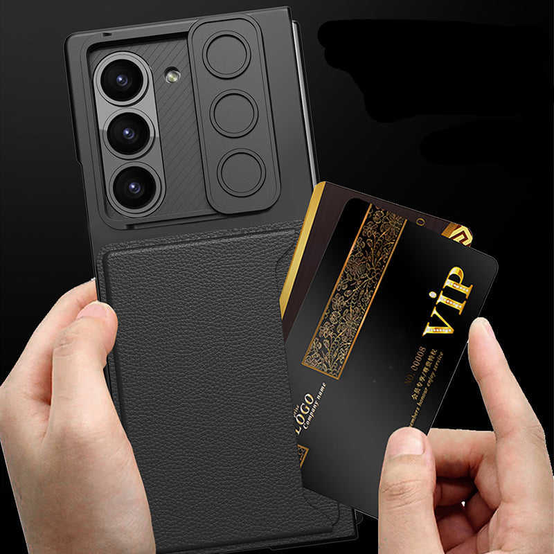 Samsung Fold card holder, sliding window lens protective case (Exclusive)