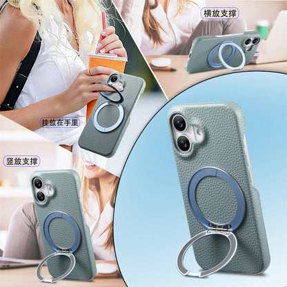 Apple Iphone series Rotating Stand Pebbled Leather Protective Cover (Exclusive)