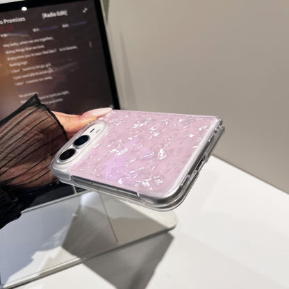 Apple Iphone Ultra IMD shell glacier texture mirror, foldable screen Case (Exclusive)