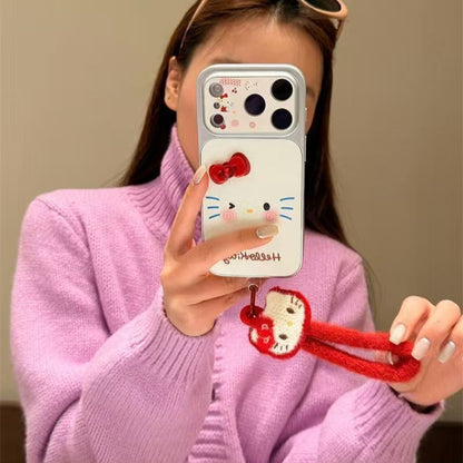 Apple Iphone Cartoon Lanyard Blush Kitty Phone Case (Exclusive)