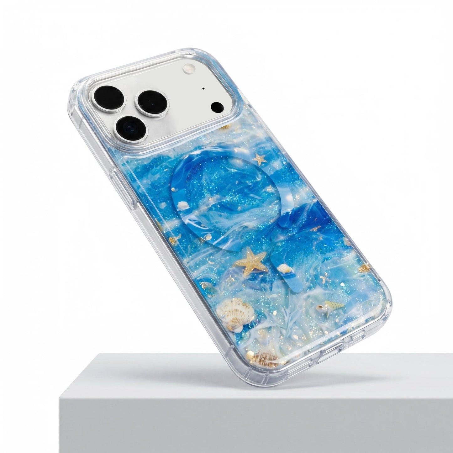 Apple Iphone Dreamy Seashell pattern magnetic phone Case (Exclusive)