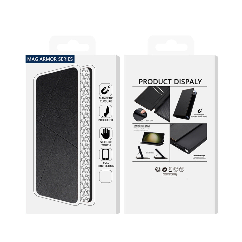 Samsung Ultra series Leather material all-inclusive thin magnetic card Case (Exclusive)