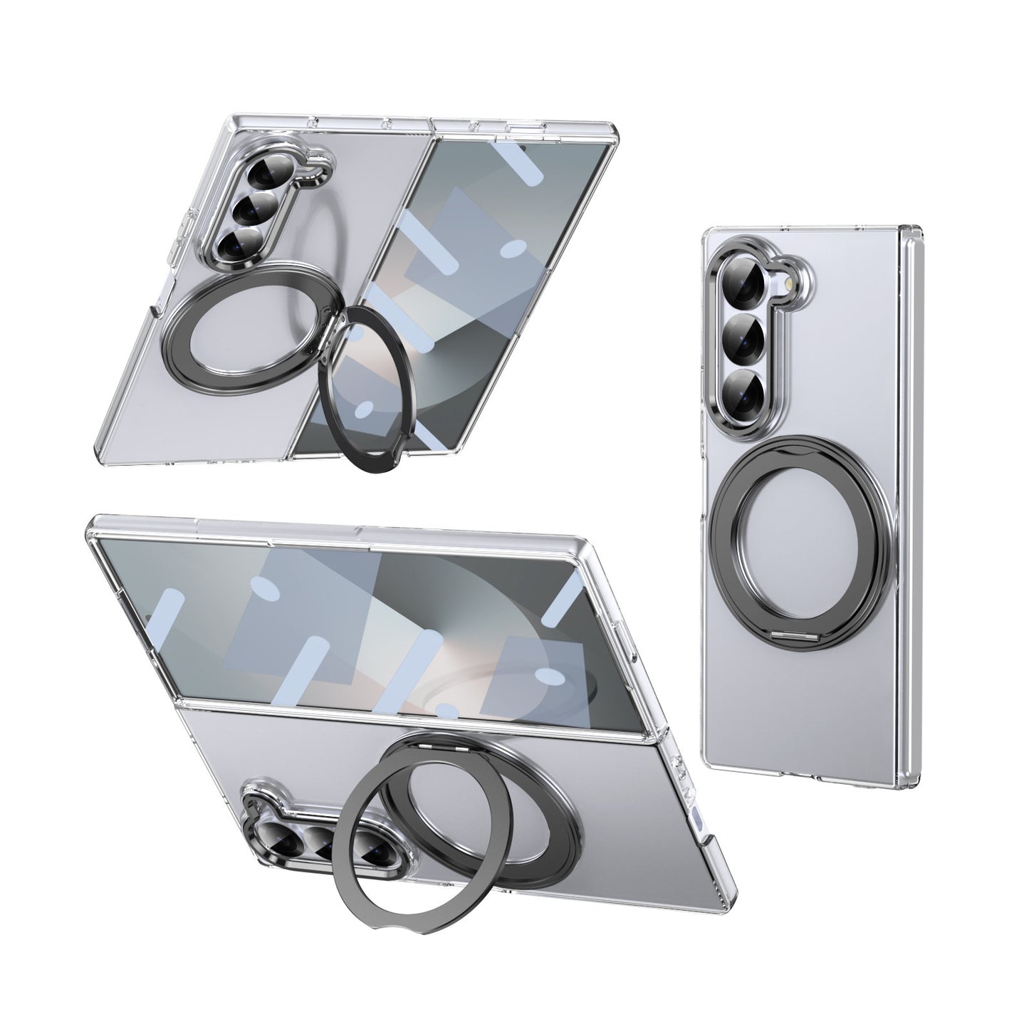 Samsung  Fold series Magnetic Rotating Stand Wireless Charging  Case and Film Integrated Protective Case (Exclusive)