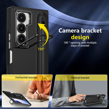 Samsung Fold series lens bracket spring pen slot case film integrated protective case (Exclusive)