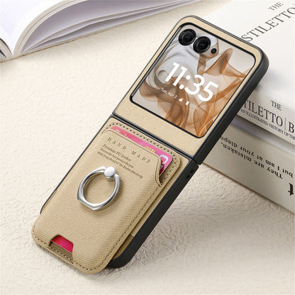 Samsung Z Flip Leather texture Pocket Case (Exclusive)