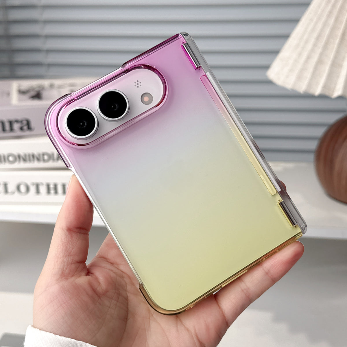 Apple iPhone Ultra fold phone case, gradient magnetic stand case (Exclusive)