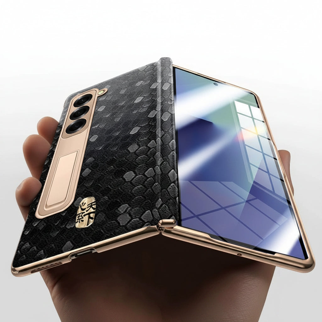 Samsung Fold series Electroplated Snake Pattern Case (Exclusive)