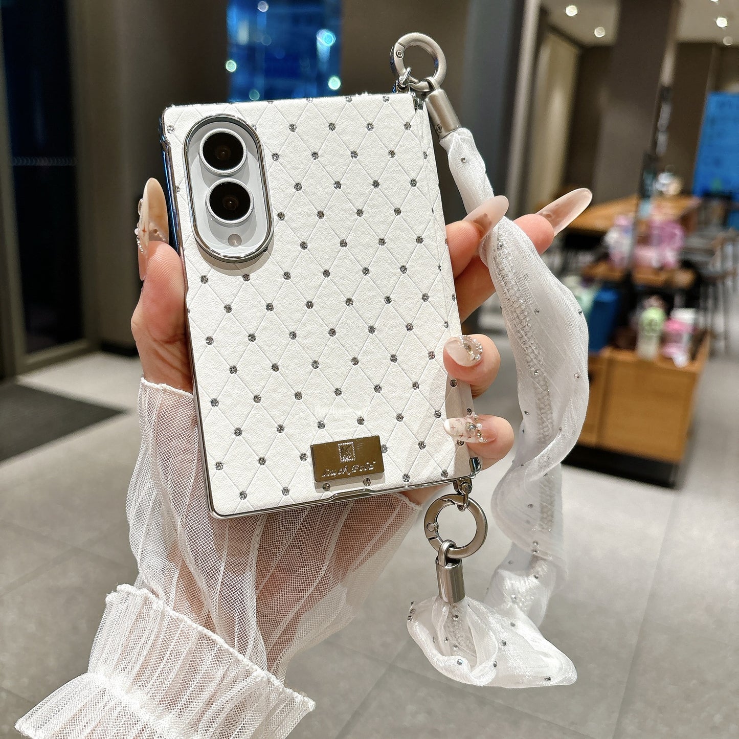 Samsung Z Fold Chanel-style  folding phone Case (Exclusive)