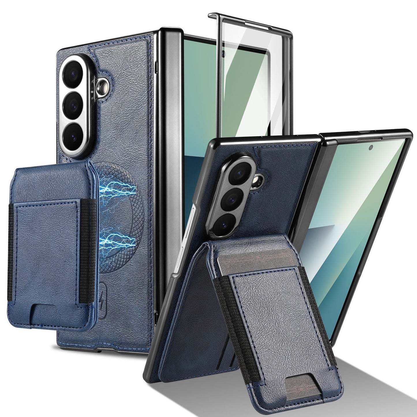 Samsung Fold Series Magnetic+Card Holder Foldable Phone Case (Exclusive)
