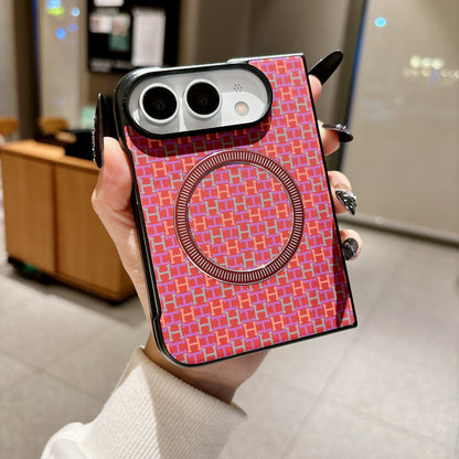 Apple Iphone Ultra series Personalized, high-end, simple solid color case with magnetic closure (Exclusive)