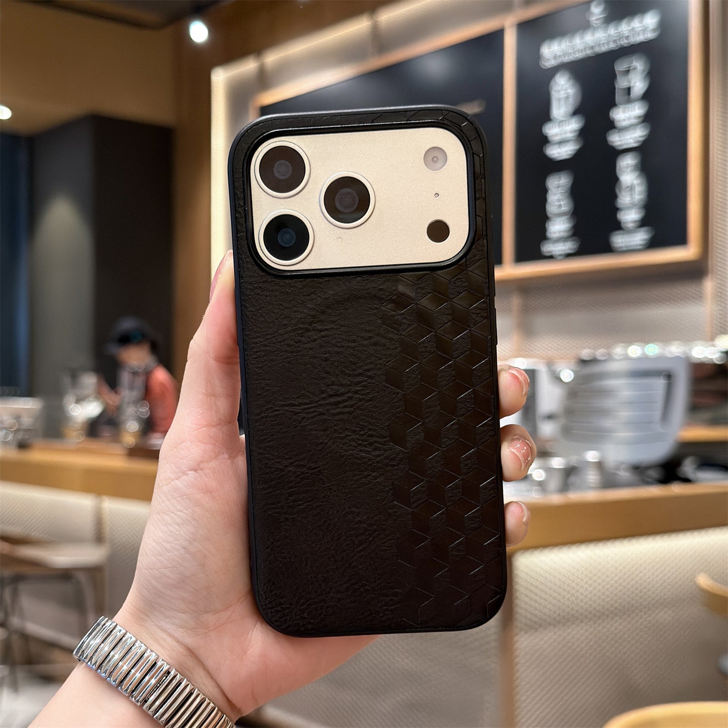 Apple Iphone series All-Inclusive Anti-Fall Air Plaid  Magnetic Protective Case (Exclusive)