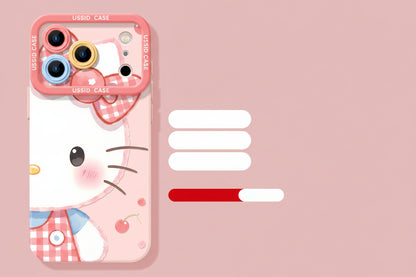 Apple Iphone New Year Big Face Cat Case Soft High Value Phone Case  (Exclusive)
