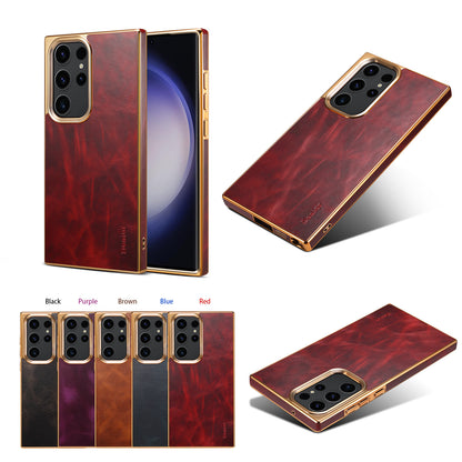 Samsung Ultra Series Hand made Denior Suitable Genuine Leather Case