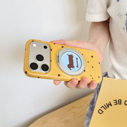 Apple iphone Splash-Ink Dachshund Rotating Pivot Case (Exclusive)
