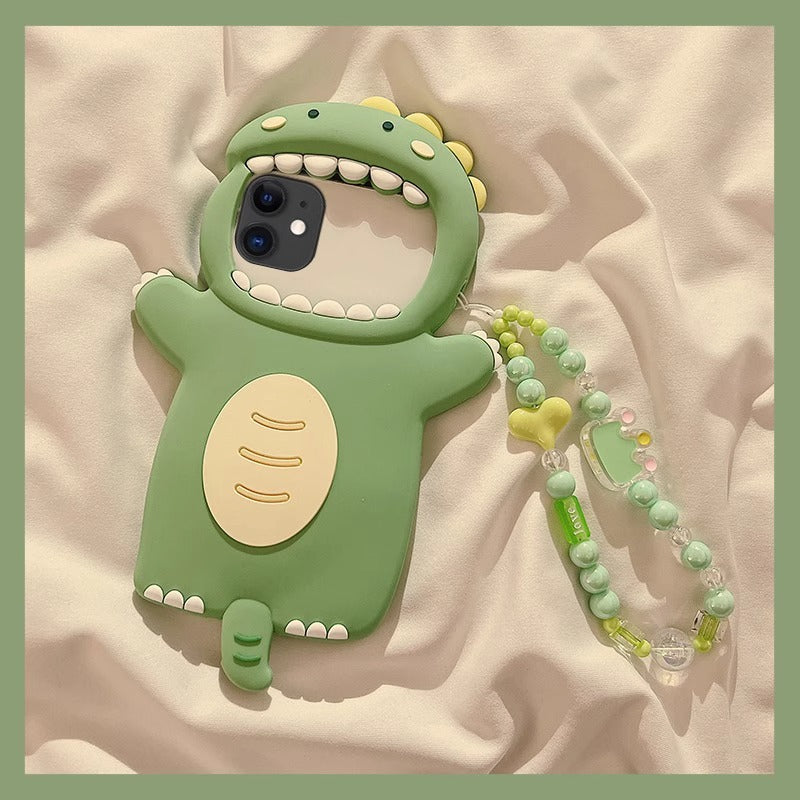 Apple Iphone Green Dinosaur Creative Phone Case (Exclusive)