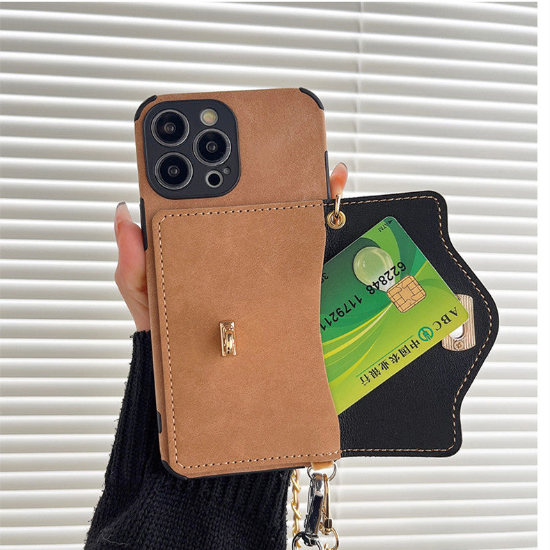 Apple Iphone Crossbody Suede Leather Case (Exclusive)