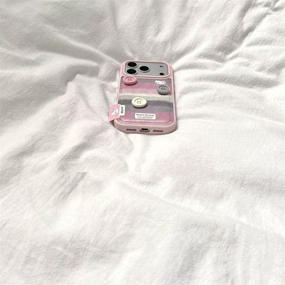 Apple Iphone Series Contrast Color Stripesd Stereo Buttons Case (Exclusive)