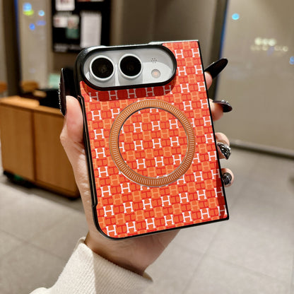 Apple Iphone Ultra series Personalized, high-end, simple solid color case with magnetic closure (Exclusive)